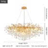 Water Drop Branch Living Room Dining Room Crystal Chandelier - Image 4