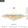 Water Drop Branch Living Room Dining Room Crystal Chandelier - Image 3
