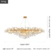 Water Drop Branch Living Room Dining Room Crystal Chandelier - Image 6