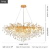 Water Drop Branch Living Room Dining Room Crystal Chandelier - Image 2